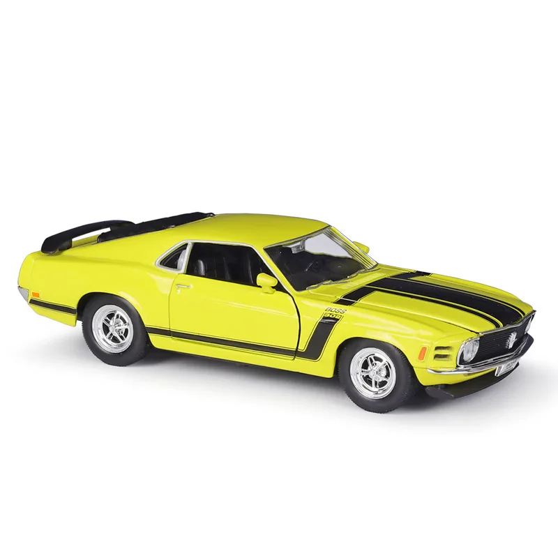 WELLY 1:24 Ford Mustang Boss 302 Muscle Car Alloy Car Model diecast & Toy Vehicles Collection Car Toy Boy regali di compleanno