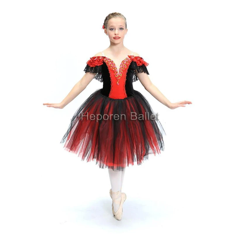 Customization Soft Tulle Quixote Performance Costume Of Ballet Dress, Long Pendant Skirt