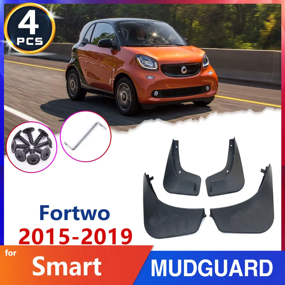 

Car Tire Fender Mud Flap for Smart Fortwo W451 451 W453 453 2008~2019 2009 Mudflaps Splash Guard Mudguard Accessories Auto-Goods