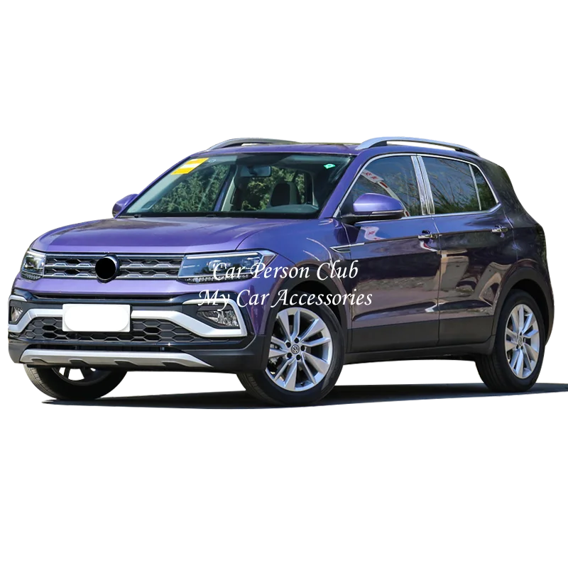 For Volkswagen VW T-Cross Tcross 2019-2021 Stainless Steel Car Door Pillar Glass Window Column Garnish Trims Cover Accessories