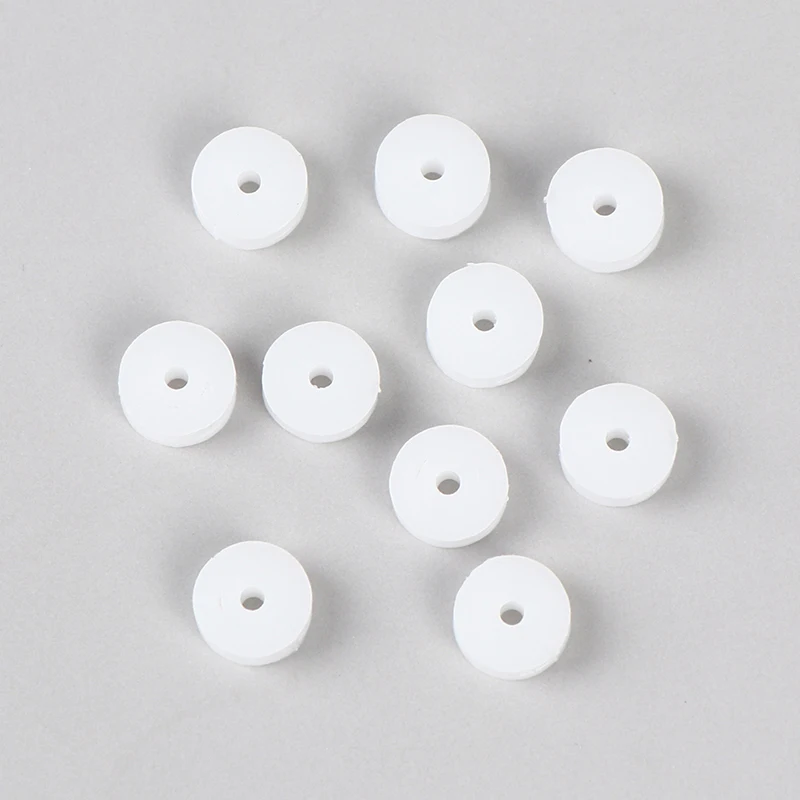 10PCS 2*9.3mm White Plastic Pulley Wheel Micro Mini Gear Motor Wheels for 2mm Shaft DIY Model Toy Outer Dia.9.3mm Inner Dia.2mm