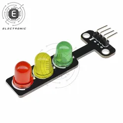 Mini Module de feux de circulation LED, 5V, Module d'éclairage, sortie de Signal numérique, luminosité ordinaire, rouge, jaune, vert, 5mm