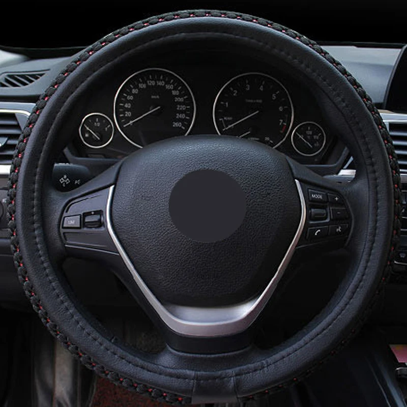 Car Steering Wheel Cover Wrap Volant Ice Silk Truck Lorry Bus Non-slip Diameters For 36 38 40 42 45 47 50 CM Auto Accessories