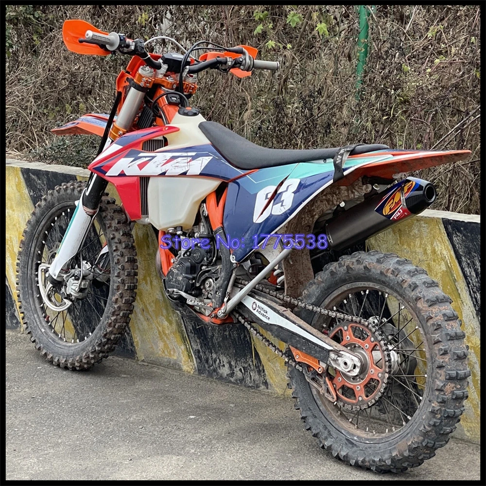 Tytanu dla KTM EXC EXC-F 250 350 450 500 dla KTM SXF250 350 450 500 Husqvarna TE FE250 350 450 501 tłumik wydechowy motocykla