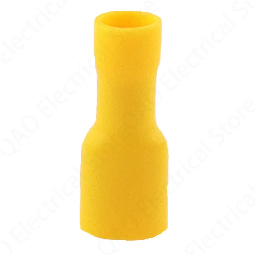 100 Chiếc FDFD5.5-250 5-250 Nữ Cách Nhiệt Điện Lọn Uốn Nhà Ga Kết Nối Cáp Dây Kết Nối 100 Cái/gói AWG 12-10 FDFD