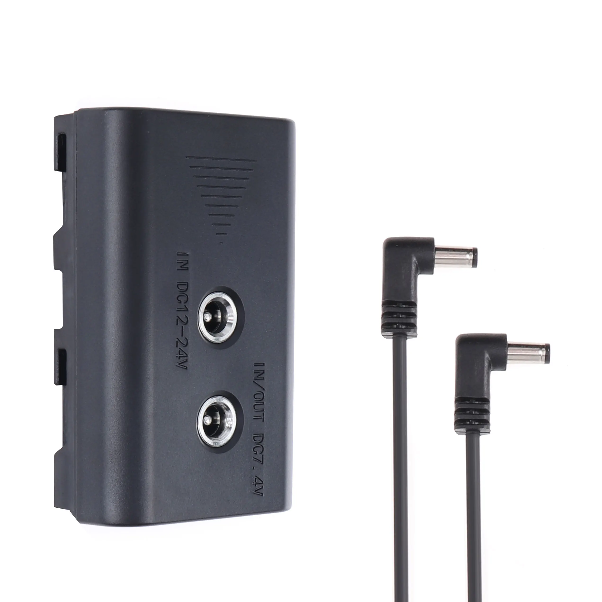 FOTGA Power Adapter NP-F Dummy Battery DC Coupler NP-F550/750/970 w/ 2 Input Output Photo Studio Kits Photography Accessories - Image 2