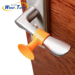 3pcs/lot Wall Anti-collision Window Door Stop with Sucker Silicone Thicken  Protectors Guard Pads Durable  Handle Bumper