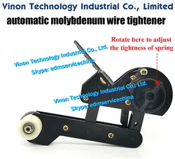 고속 와이어 절단기용 자동 몰리브덴 와이어 조임기, 자동 텐셔너 몰리브덴 와이어 슬랙 조정기
