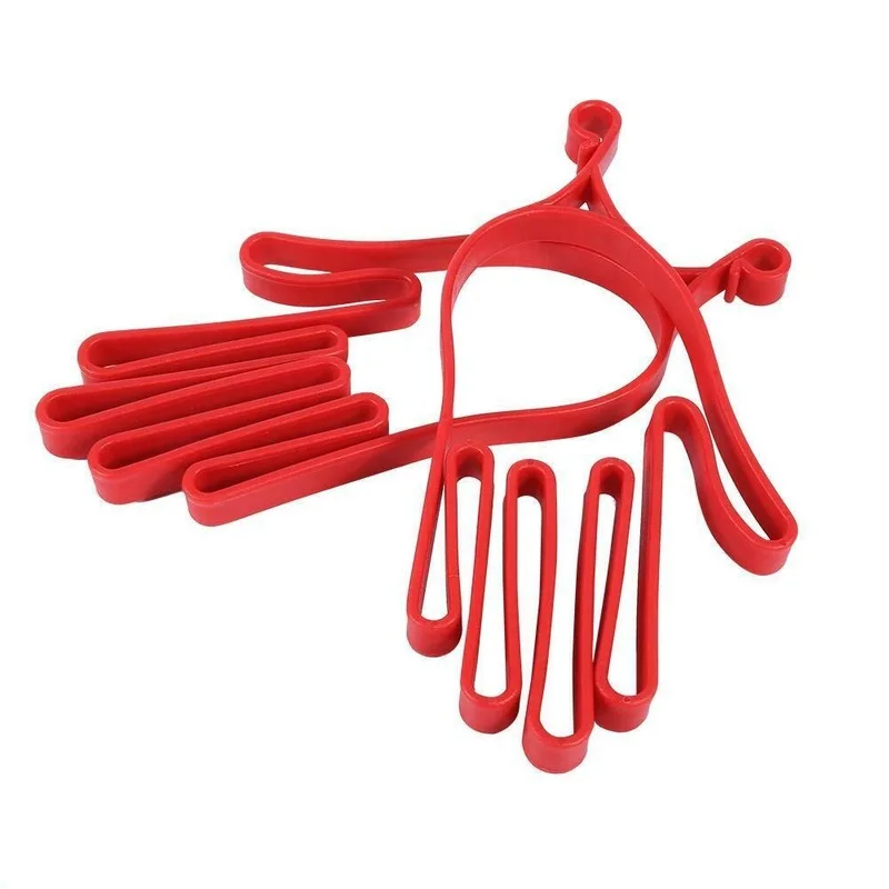 2pcs Red Durable Plastic Golfs Gloves Stretcher Golfs Gloves Hangers Outdoor