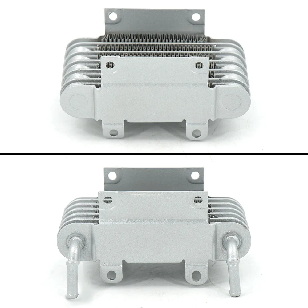 Universal 8mm Silver Aluminum Racing Fuel Oil Cooler for Car, Motorcycle, Diesel & Gasoline Small Engines - SO-01 Car Accessorie