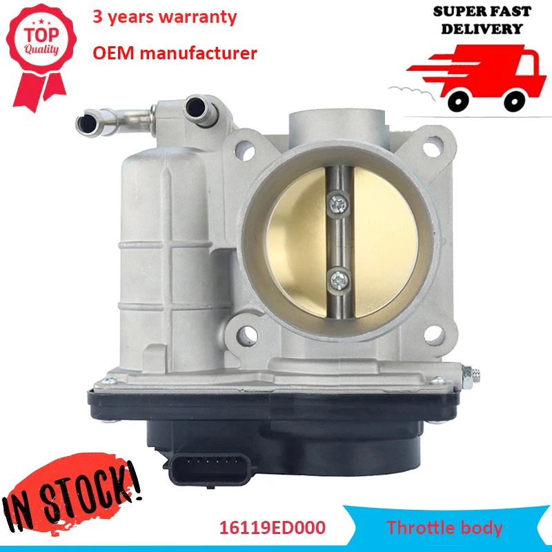 OEM 16119-ED000 50mm Throttle Body Assy SERA526-01 For Nissan Versa 1.6L Micra K12 Tiida C11 Cube Z12 16119ED00A B C E