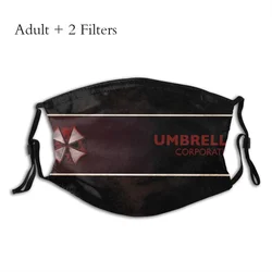 Máscara de algodón con estampado para adultos, mascarilla con estampado a prueba de viento, cubierta con filtros, estilo Grunge sucio, ilustración
