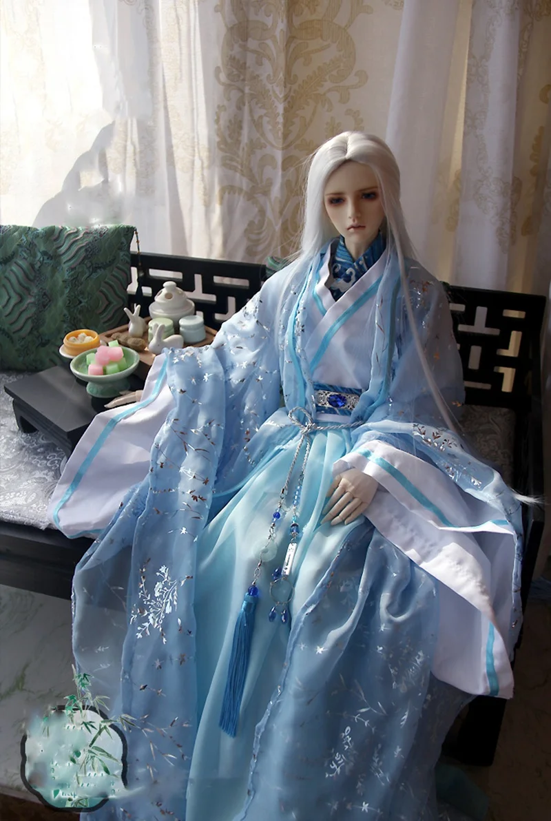 1/4 1/3 BJD Clothes Accessories Chinese Ancient Costume Hanfu Dress Warrior Outfit For BJD/SD ID72 Strong Uncle 80cm Doll A0699