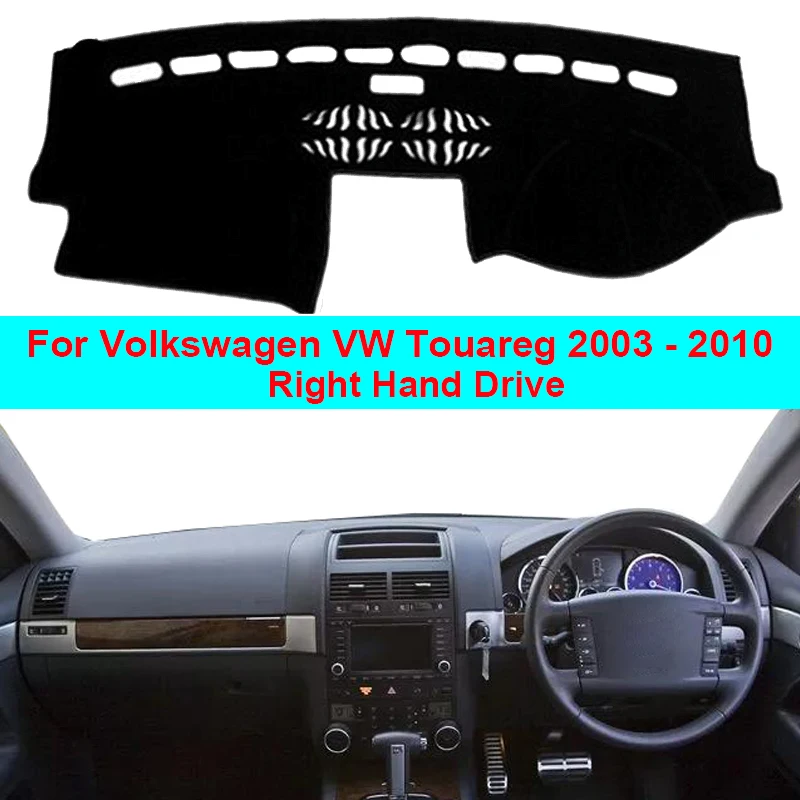 2 Layers Auto Car Dashboard Cover Dash Mat Carpet Cape For Volkswagen VW Touareg 2003 2004 2005 2006 2007 2008 2009 2010 LHD RHD