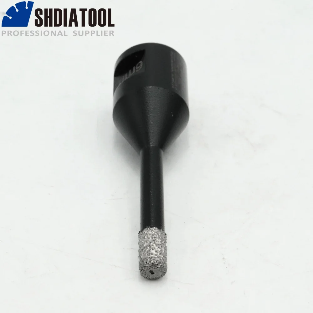SHDIATOOL 2 قطعة M10 6 مللي متر فراغ صنع من النحاس الماس الحفر بت الحفر الجاف بت الأساسية للجرانيت الرخام بلاط السيراميك هول المنشار