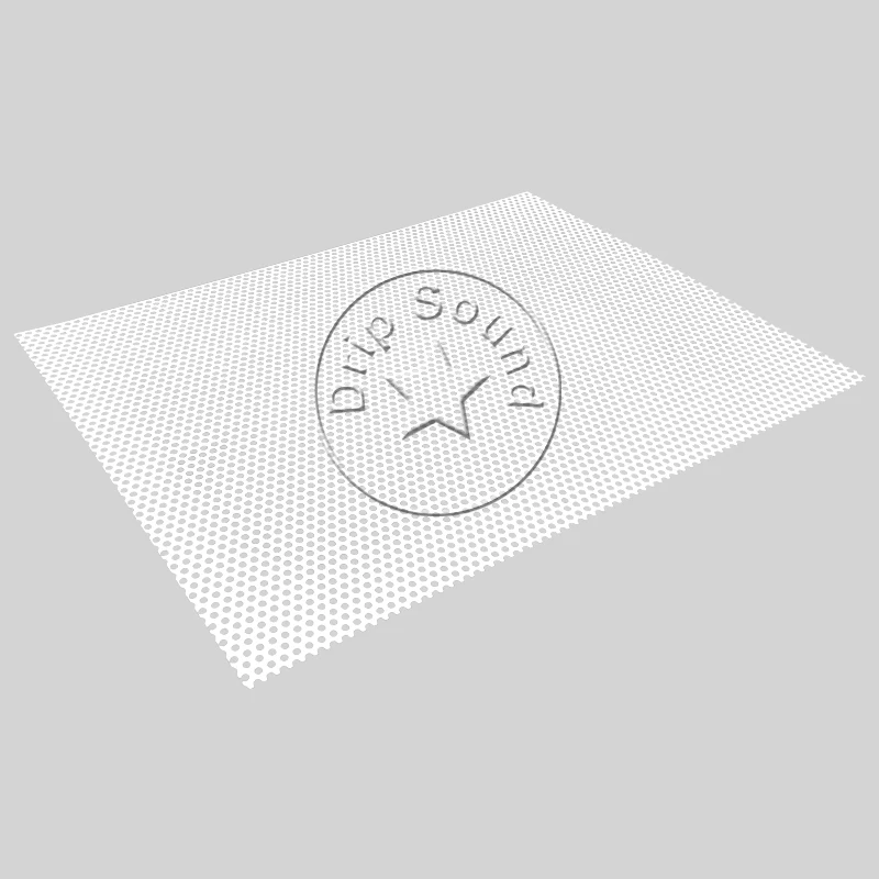 210x160mm-4カーオーディオツイータースピーカー変換ネットカバー装飾サークルスクエアメタルメッシュグリルプロテクション # ホワイト