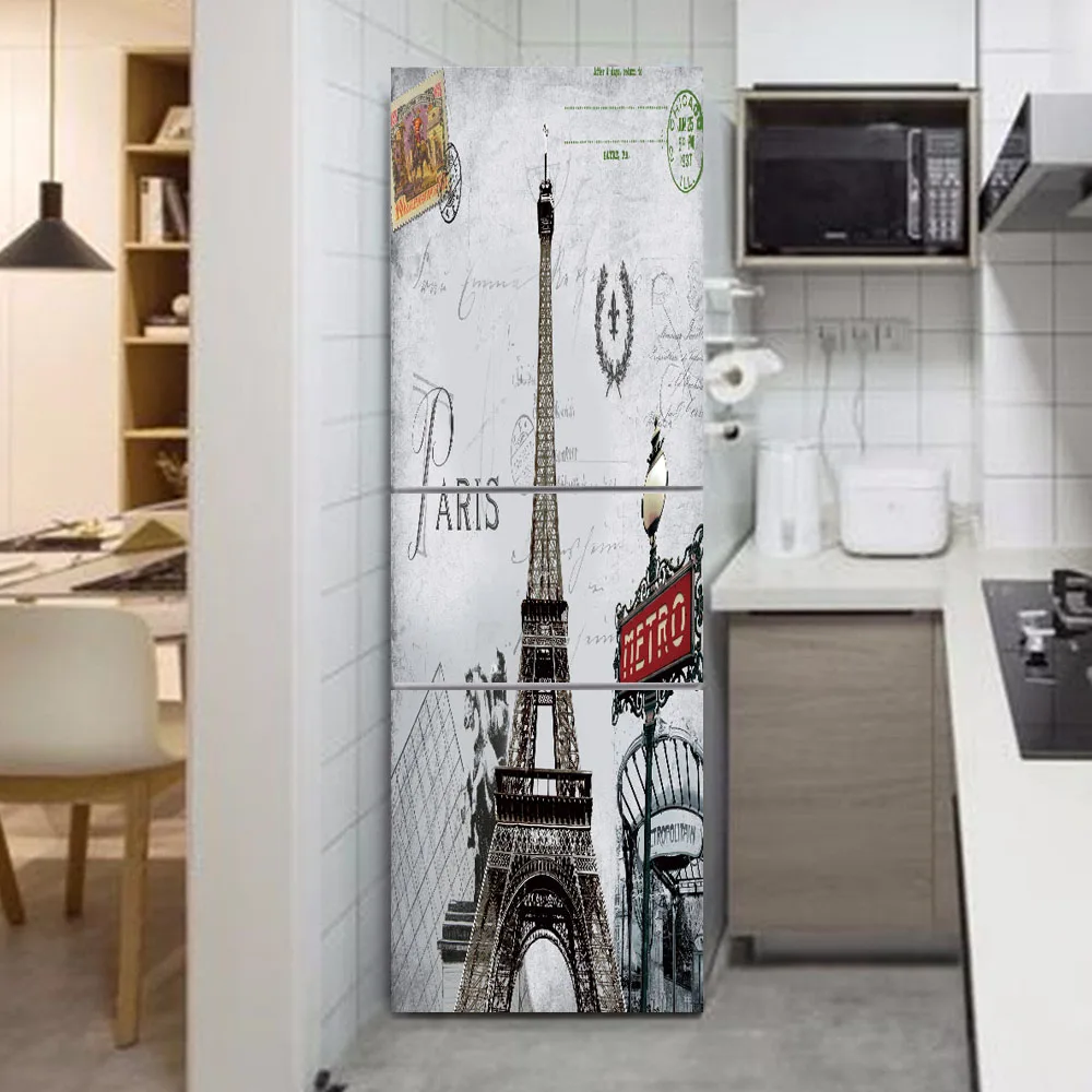 One Piece Fridge Wallpaper Vinyl Decorative Pared Wrap Refrigerator Sticker Door Cover Wall Stickers Home Decor For The Kitchen