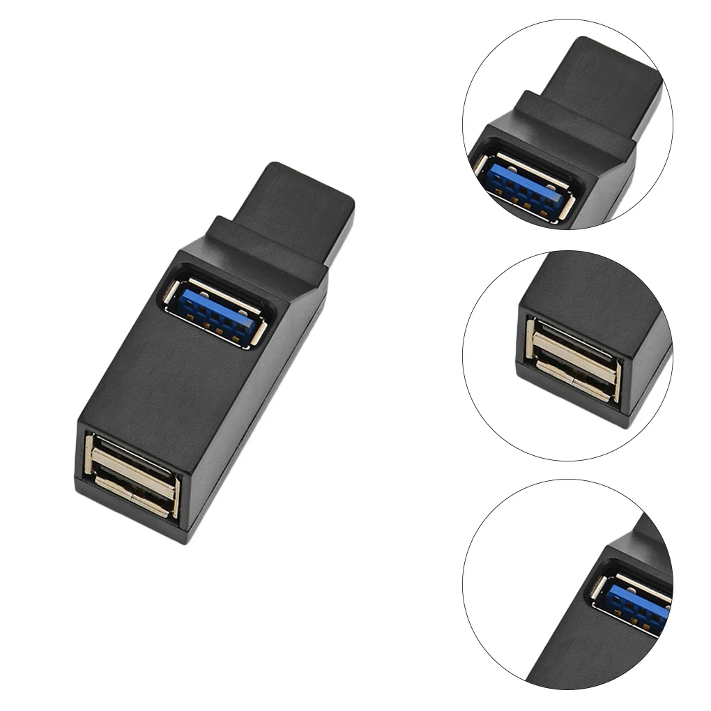 Brand New Universal Mini 3 Ports USB 2.0/3.0 Hub Laptop PC High Speed Data Transmission USB Splitter Adapter