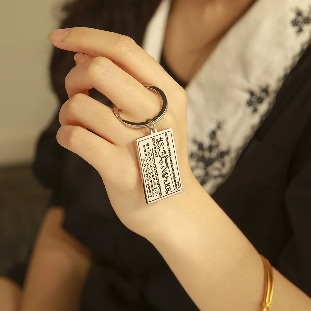 Cooltime Talisman von Reichtum Schlüssel bund Edelstahl 6. und 7. Bücher von Moses Amulett besten Freund Geburtstag Schmuck Geschenk – Detail 3