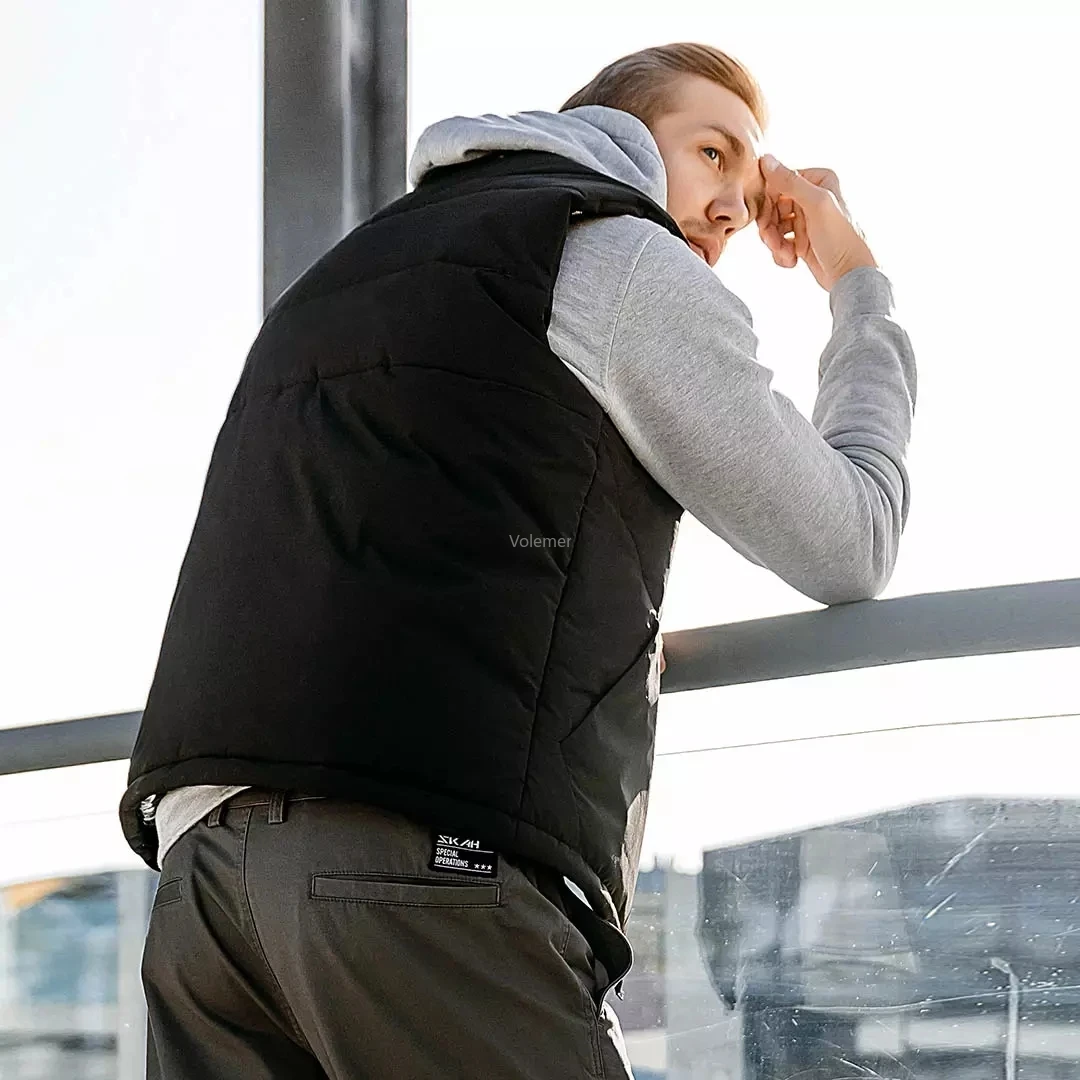 Youpin SKAH 4-powierzchnia grzewcza grafen elektryczna podgrzewana kamizelka mężczyźni Outdoor Winter Warm USB inteligentna termostatyczna komora grzewcza