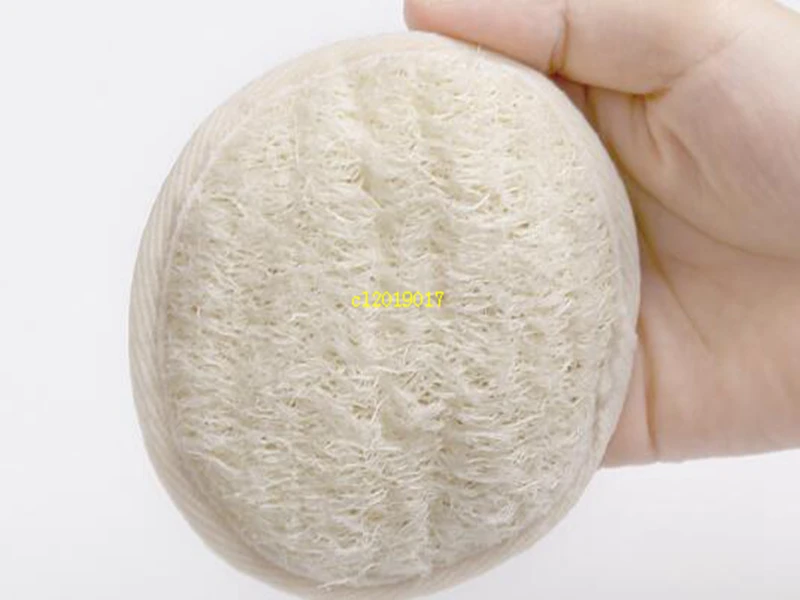 

10*10cm Round Shape Natural Loofah Pad Back Brush Loofah Sponge Bath Shower Spa Face Body Exfoliator Bath Accessories