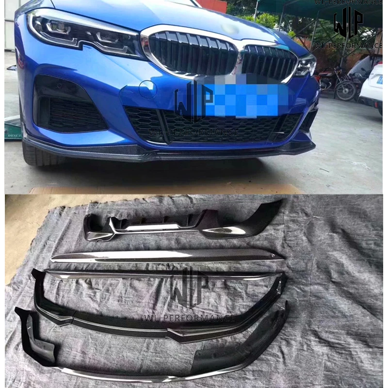 High Quality Carbon Fiber Front Lip Side Splitters Car Styling For BMW New 3 Series G20 G28 MT MP Style Car Body Kit