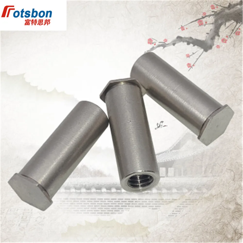 BSO-8632-10 Blind Hole Threaded Standoffs Self Clinching Feigned Crimped Standoff Server Cabinet Sheet Metal Spacer POK Rivet