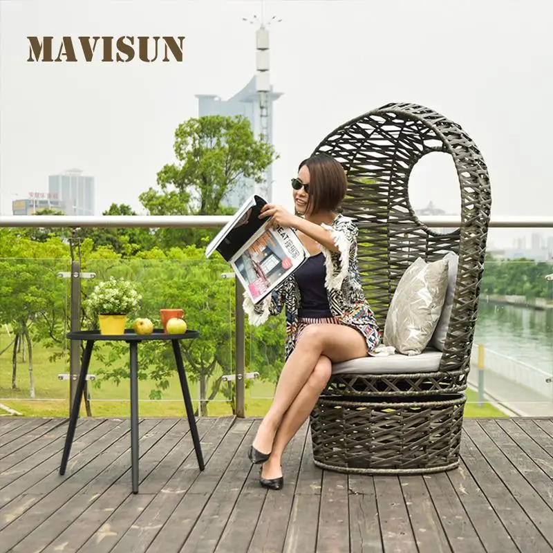 

Rattan Furniture Creative Chair For Leisure Personality Patio Garden Waiting Camping Swings Hanging Chairs For Single Person