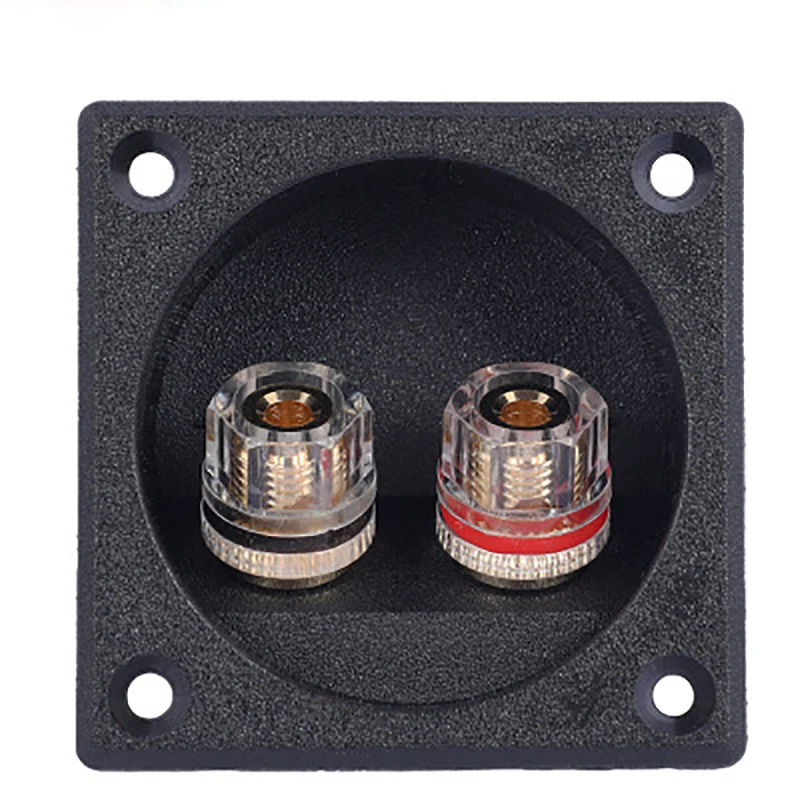 

2 pcs Speaker 2-position junction box opening 48mm outer diameter 57mm audio socket banana head female brand new terminal