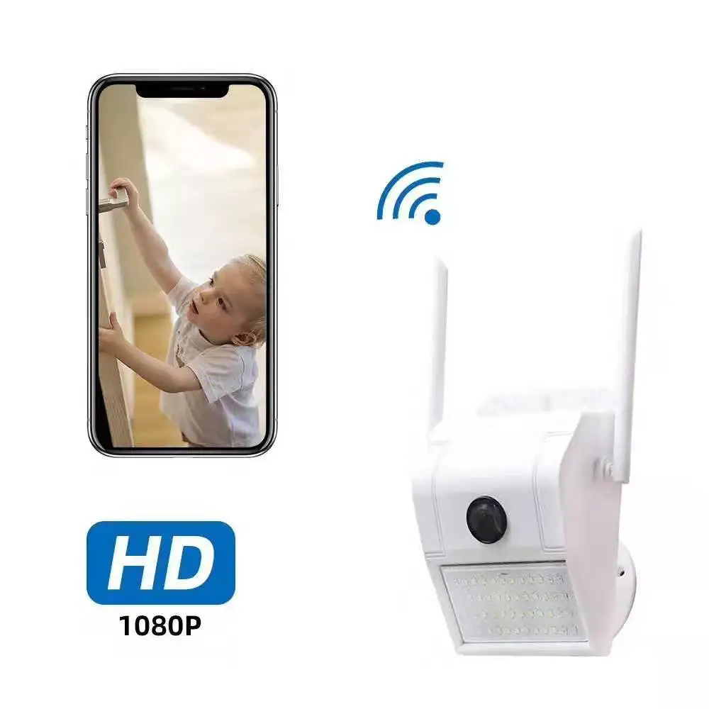 

2MP 1080P Outdoor Water-proof PIR Motion Detection Shine Light Alarm IP Camera