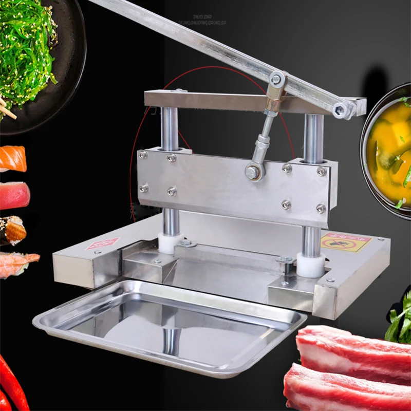 Commercial Bone Chopping Machine Manual Bone Cutter Guillotine 350 Pork Ribs Machine Household Chopping Pig's Trotter Cutting