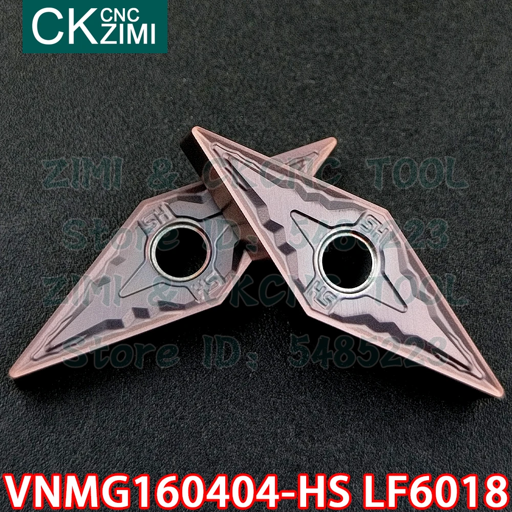 VNMG160404-HS LF6018 VNMG 160404 HS LF6018 كربيد إدراج الخارجية تحول إدراج أداة مخرطة معدنية باستخدام الحاسب الآلي أداة لالفولاذ المقاوم للصدأ