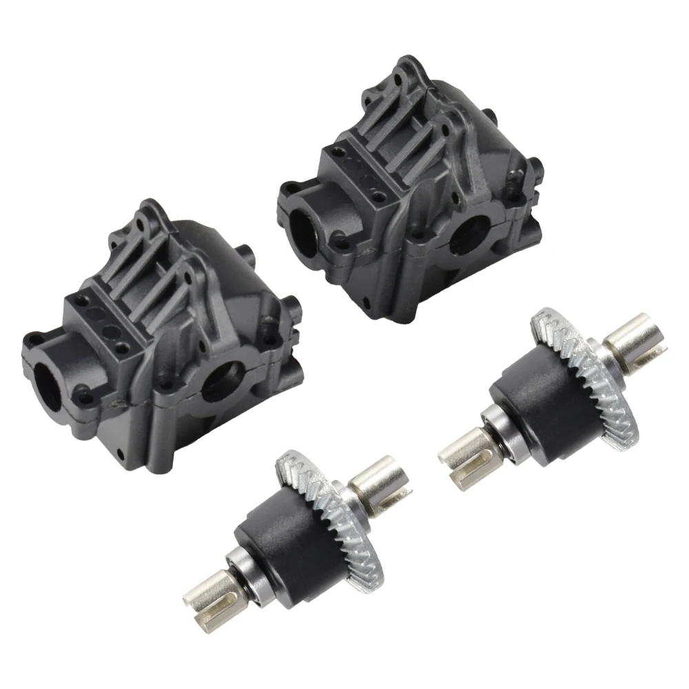 2sets WLtoys Metal Differential And Gear Box for Wltoys 144001 1/14 124018 124019 4WD High Speed Racing RC Car Parts Accessories