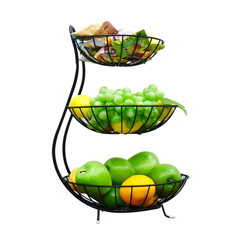 

European Creative Iron Multi Layer Fruit Disc, Household Multi-functional Fruit Disc Frame