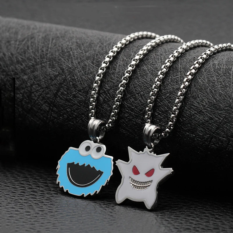 Fashion all-match student couple sweater chain cute childlike clavicle chain necklace pendant hot sale