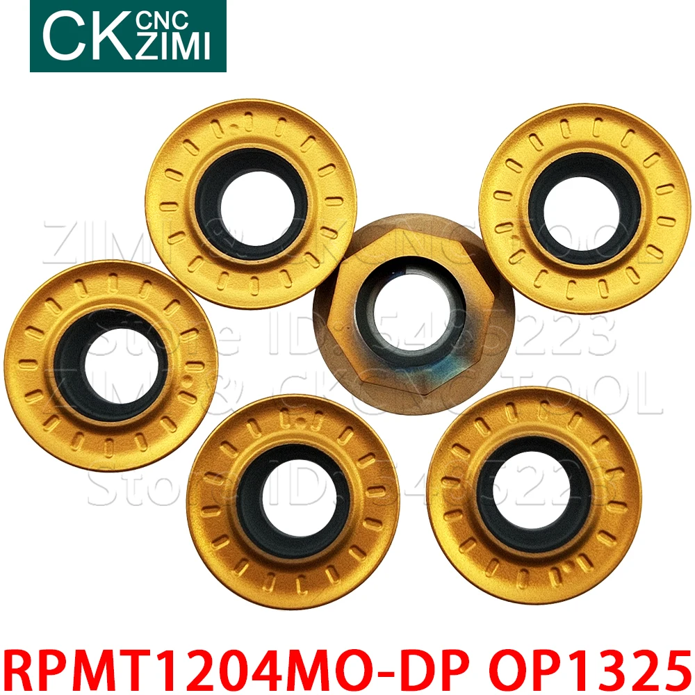 10P RPMT1204MO-DP OP1325 RPMT 1204MO DP كربيد إدراج طحن إدراج أدوات أدوات مخرطة معدنية باستخدام الحاسب الآلي قاطعة المطحنة إدراج