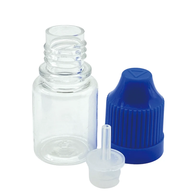 

200pcs PET Plastic Dropper Bottle 5ml Essential Oil Container Clear Eye Liquid Needle Tip Vial Empty Storage Jar