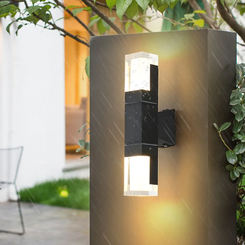 

Modern Outdoor Wall Mounted Lamp IP65 Waterproof LED Wall Lighting Garden porch Sconce Light 96/220V Gold Black Sconce Luminaire