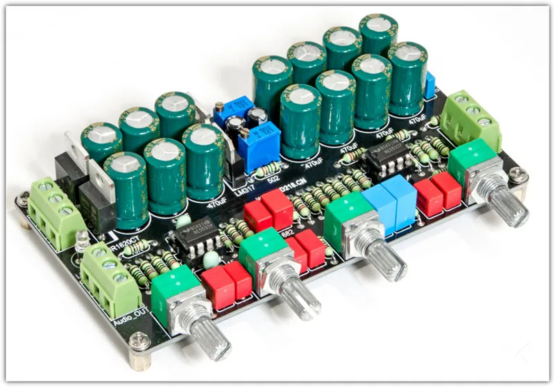 

Three channels Treble midrange bass NE5532 / LM4562 / OPA2604 Negative feedback Tone board for home audio amplifier