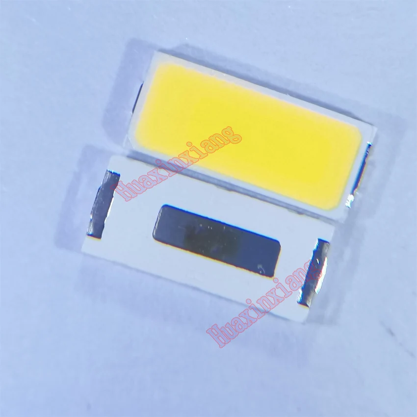 500PCS/Lot SMD LED 7030 6V Warm White 100-110LM 3000-3200K High Power