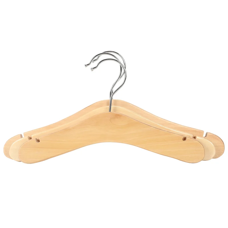 Baby Clothes Hanger Wooden Kids Coat Rack Friendly Kids Room Suit Dress Organizer Non Slip Shoulder Display Cloth Baby Hangers