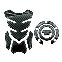 Motorcycle 3D Carbon Fiber Look Decal Fuel Gas Cap Cover Tank Protector Pad Sticker For Yamaha R1 R6 FZ6R FZ1S FAZER FZ6 FZ8 XJ6