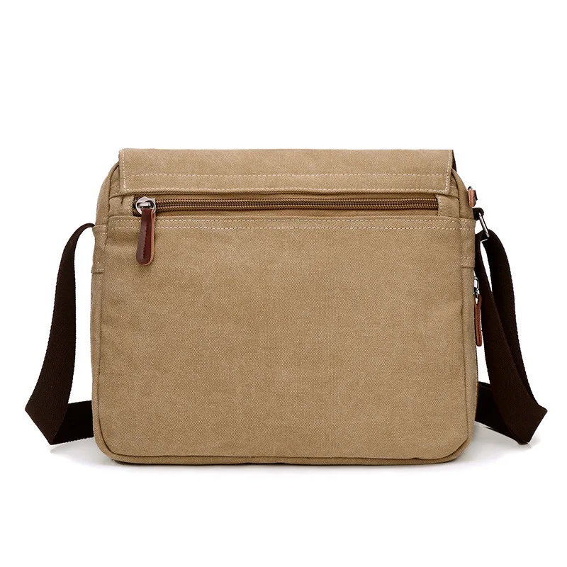 Male Canvas Laptop Bags Retro Trends Briefcase Crossbody Shoulder messenger Washed Canvas Can increase Capacity Male Travel Bags