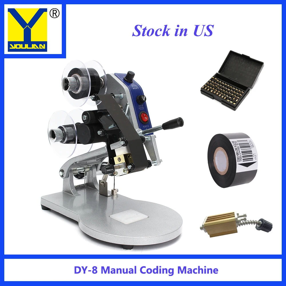 Manual Date Coding Machine Date Printer Batch Coder Black Coding Machine Hot Foll Stamp Coder, expiry date machine