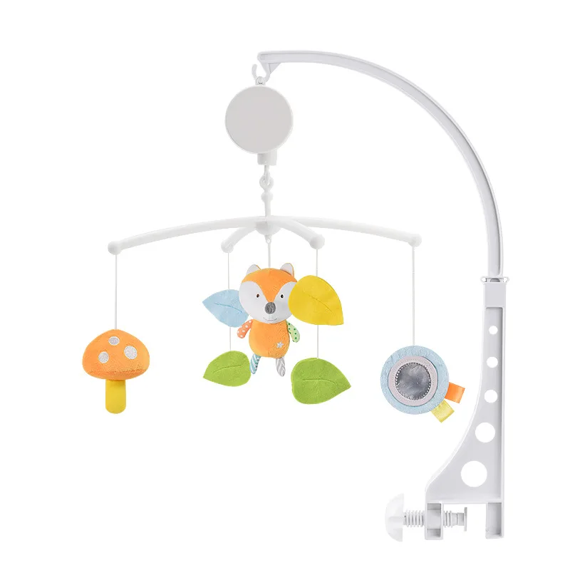 Cloches de lit pour bébé, jouets, support de berceau, hochets, horloge, boîte à musique, cloche de lit, ours, jouets mobiles faits à la main pour enfants