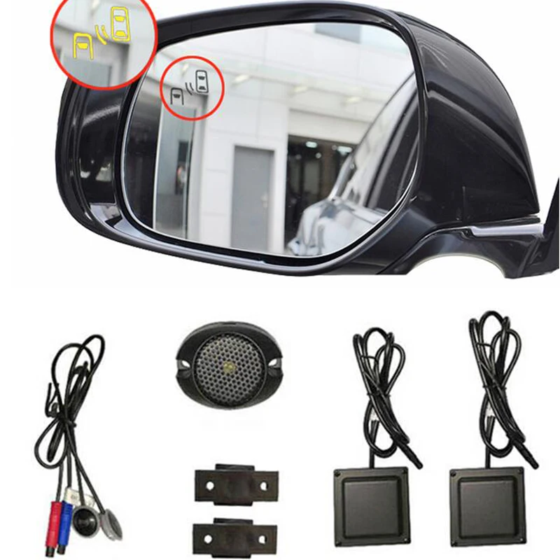 Radar Sensor Blind Spot Detection Monitor Assistant Waring System Side Mirror Glass For Infiniti QX30 Q70