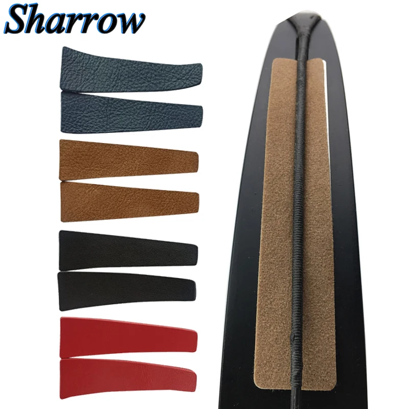 2/4pcs Leather Material Hunting Stabilizer Limb Damper Bow String Stabilizer Absorber Shock Recurve Bow Takedown Reduce Noise