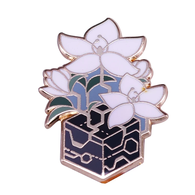 Nier Automata Brooch Lilly Box Hard Enamel Pin