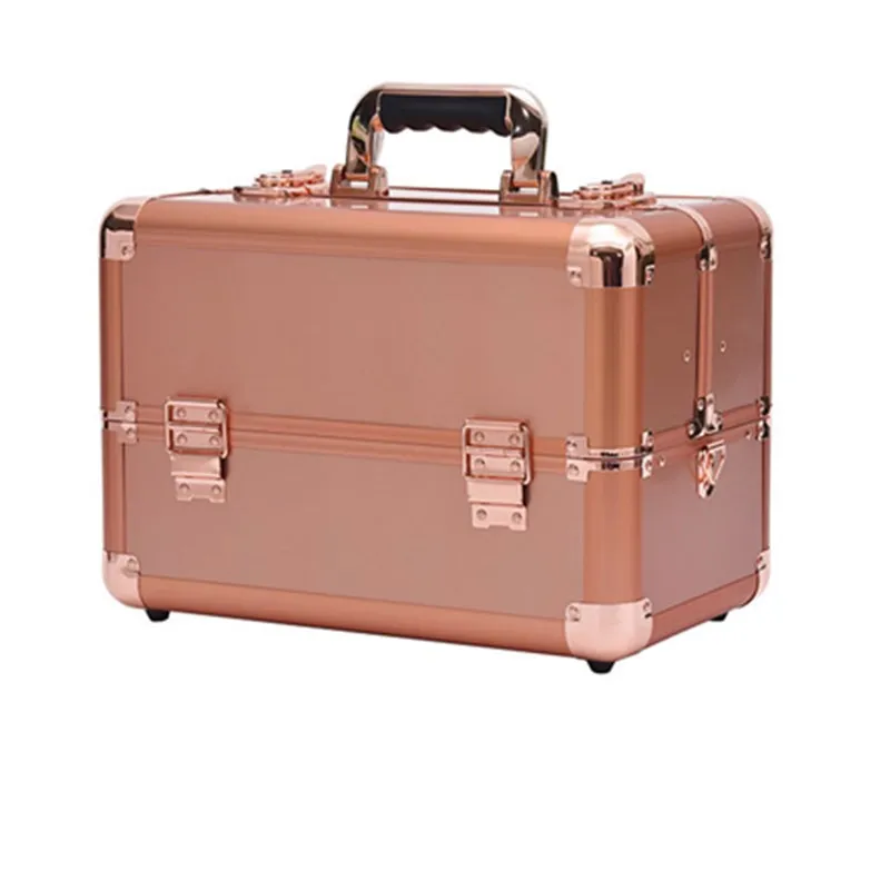 Multifunctional Cosmetic Case large With Dividers Make up Bag Hand-held Makeup Tool Kit Box Cosmetics Storage Case Toiletry Bag