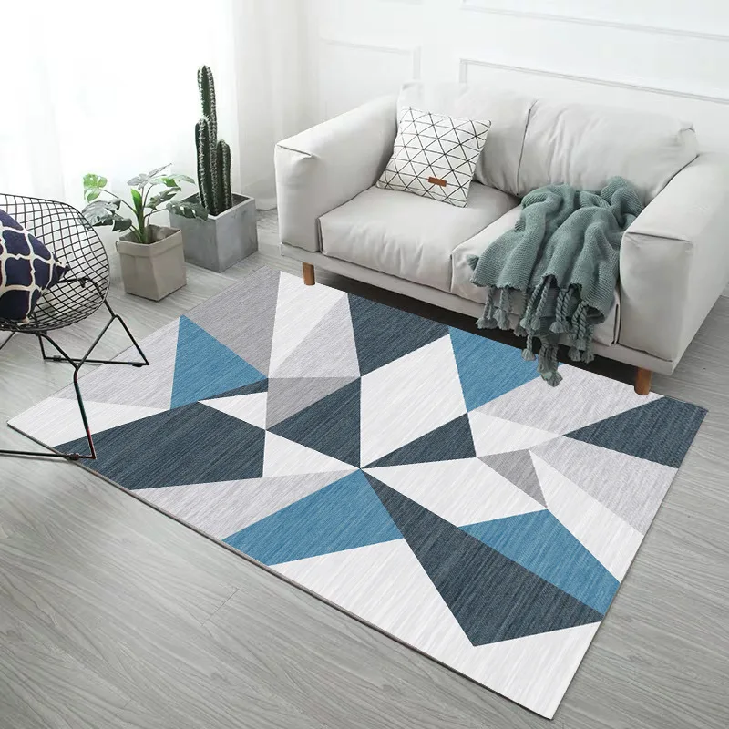 

Modern Art Office Japanese Cover Carpets Waterproof For Living Room Black And White Fabric Patterned Colourful Home Decor Rugs